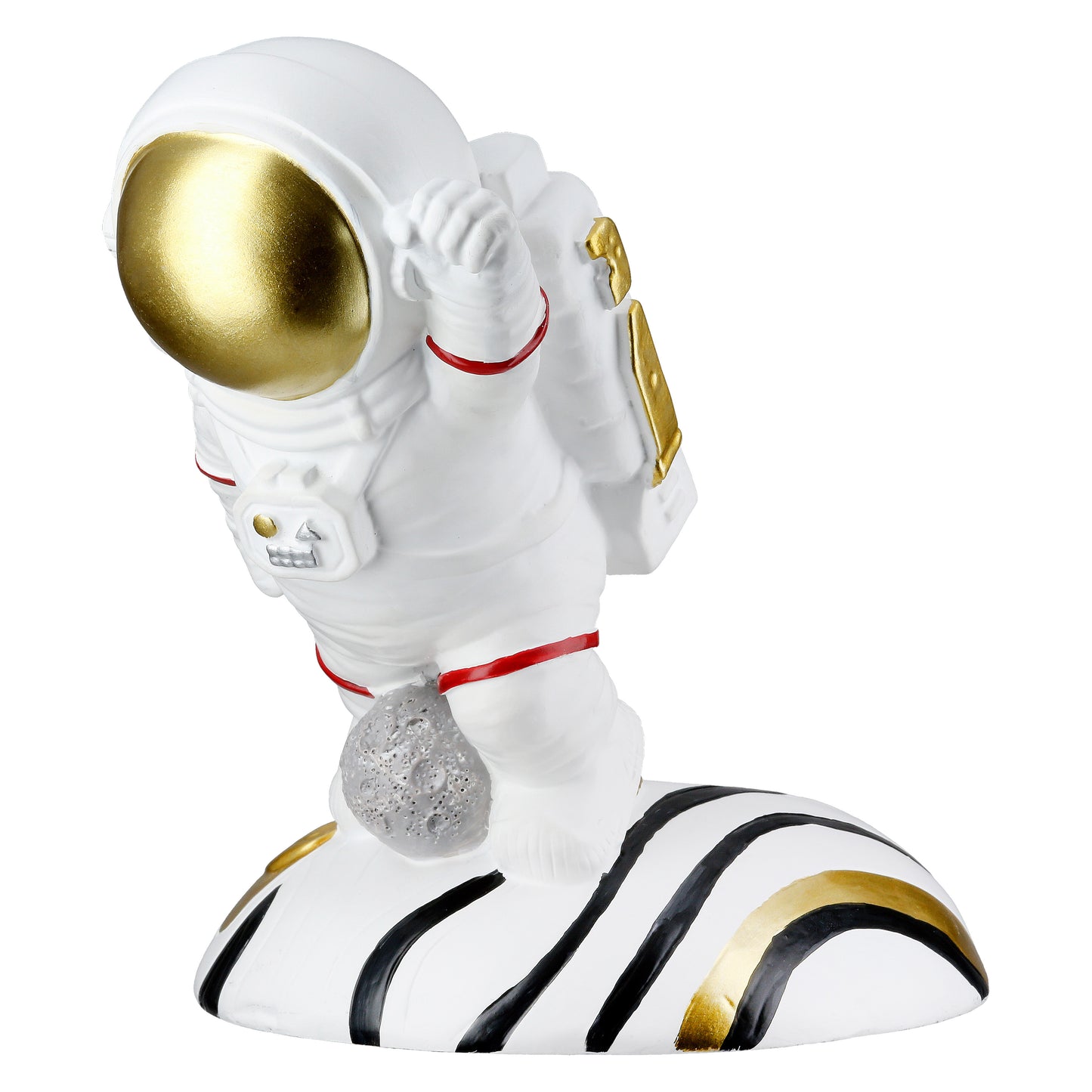 Weinflaschenhalter mit süßem Astronaut