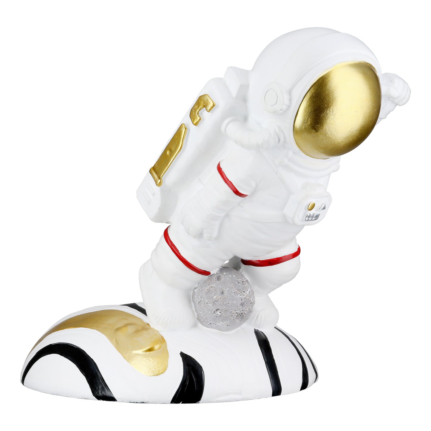 Weinflaschenhalter mit süßem Astronaut