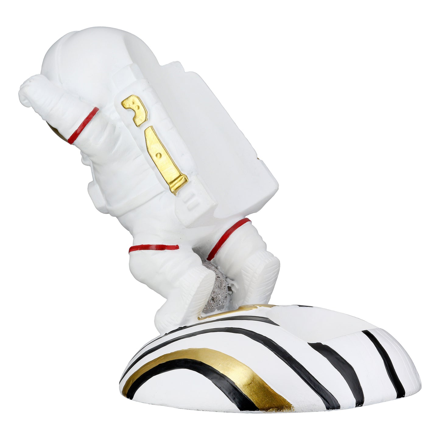 Weinflaschenhalter mit süßem Astronaut