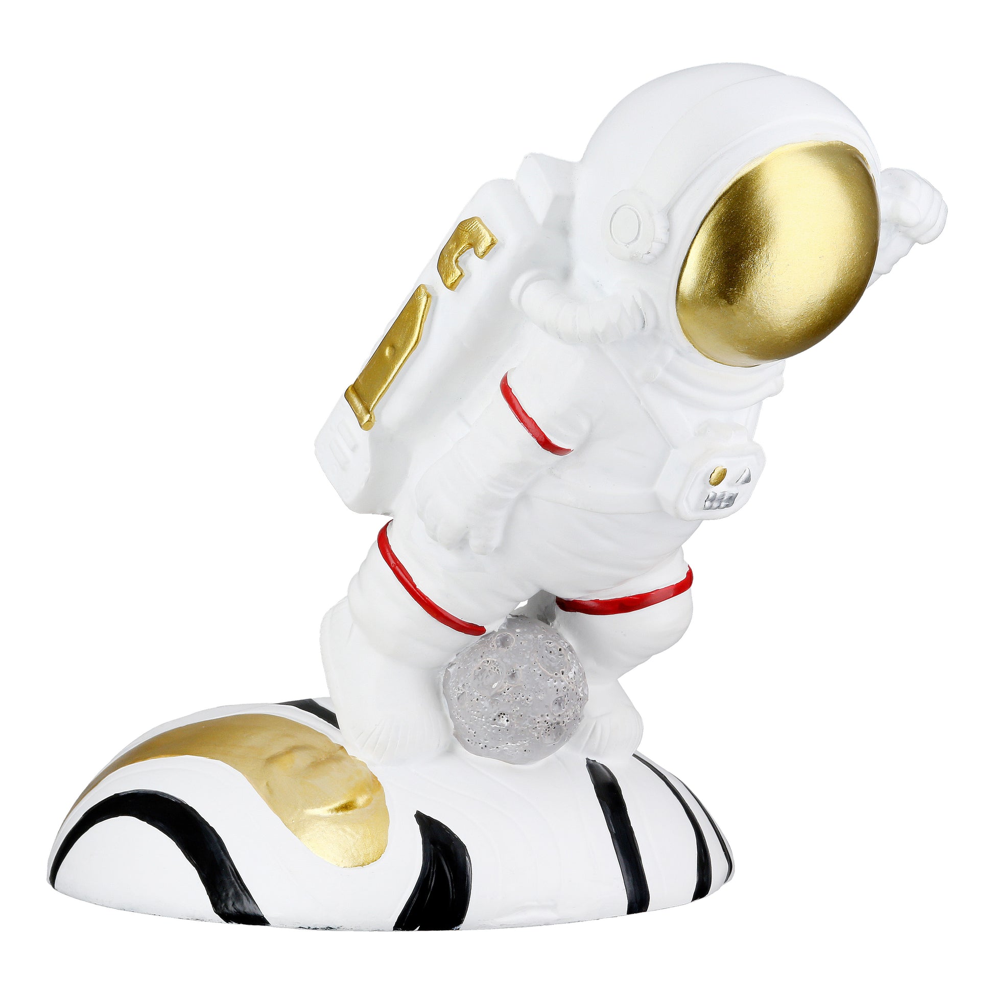 Weinflaschenhalter mit süßem Astronaut
