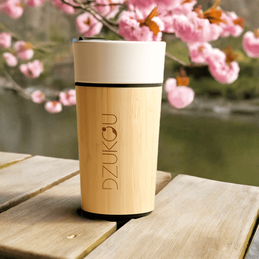 Mount Fuji - Bambus und Keramik Kaffee Tumbler - Sweet home fitting