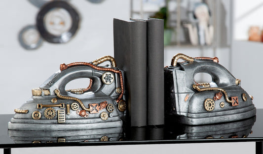 Steampunk "Iron" Buchstützen - Sweet home fitting